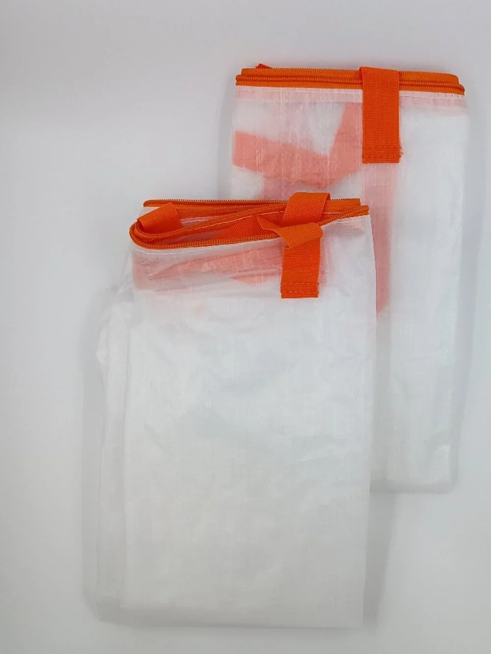 Set of 2 IKEA PARKLA Zippered Laundry Bags with Handles (18 Gal) Moving Hamper